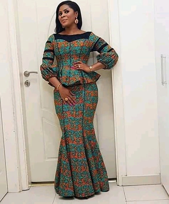 ankara skirt and blouse for plus size