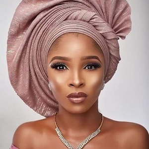 Onion auto gele , adjustable auto gele black Friday sale homecomings