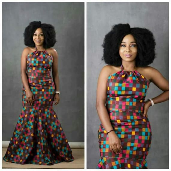 Image result for MULTICOLOR PLAID GOWN