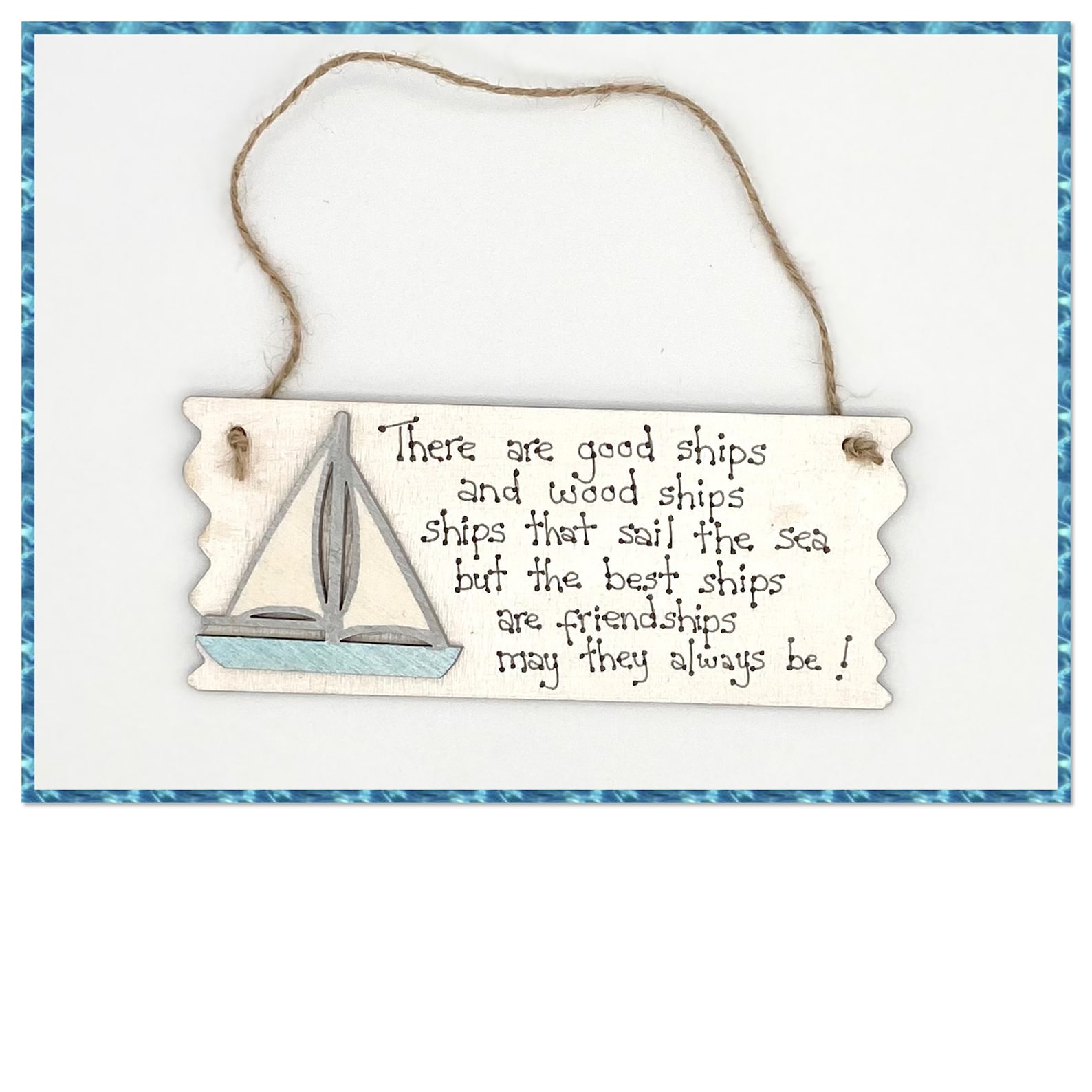 Sailing Boat friendship sign sailing gifts friendship Etsy