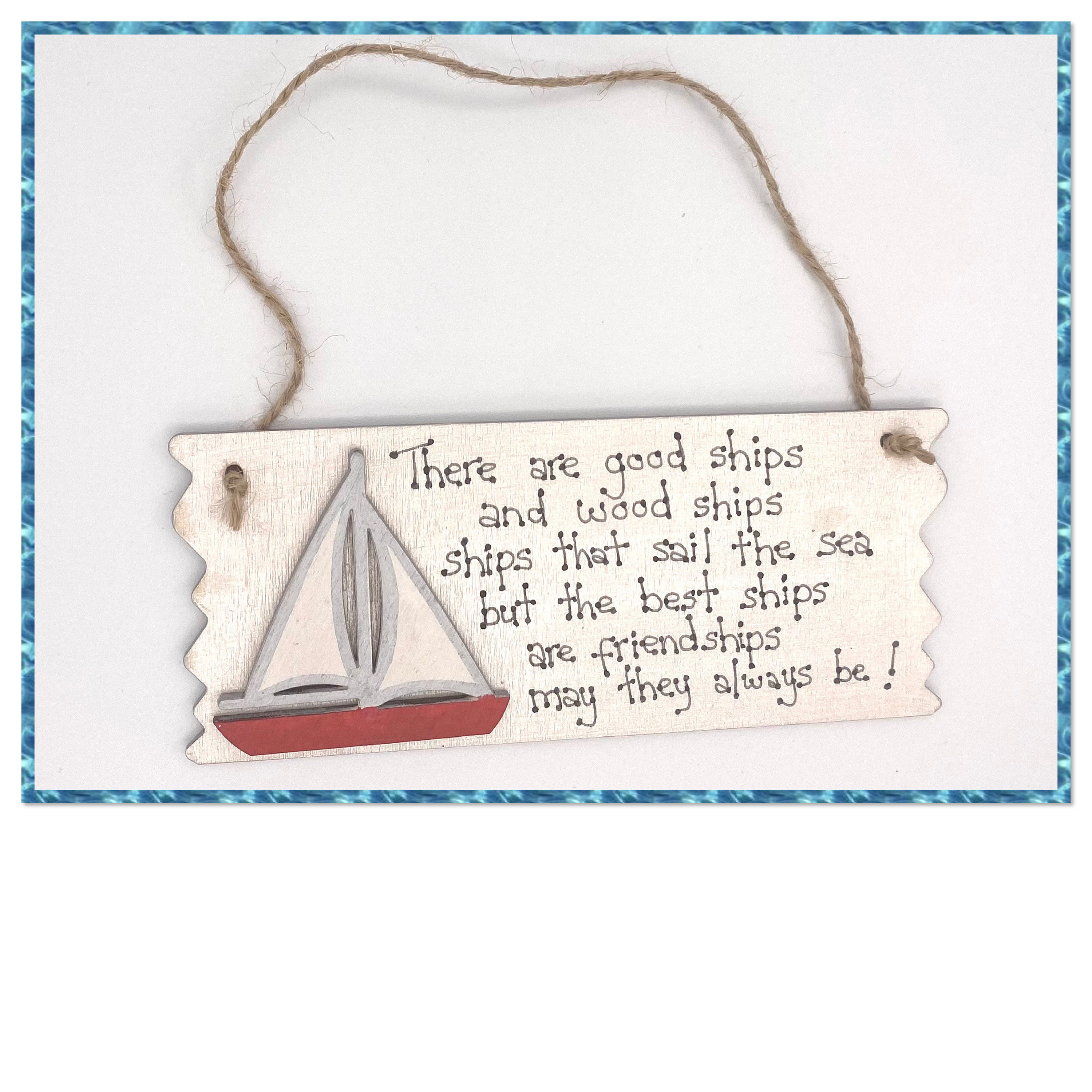 Sailing Boat friendship sign sailing gifts friendship Etsy