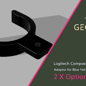 Logitech Compass Boom Arm Mic Mount – Sturdy and Adjustable Holder for Blue Yeti, Perfect for Streaming, Podcasts & Studio Setups bild 1