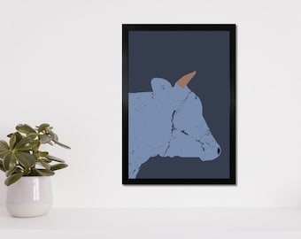 Bull Blue - Digital Download