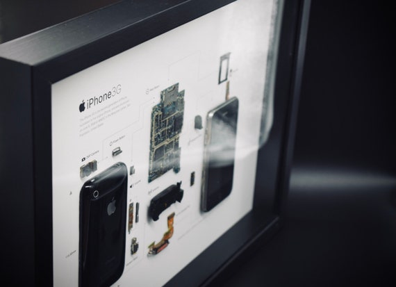 Framed Original iPhone 3G - Tech Collector’s Display - A3 Size