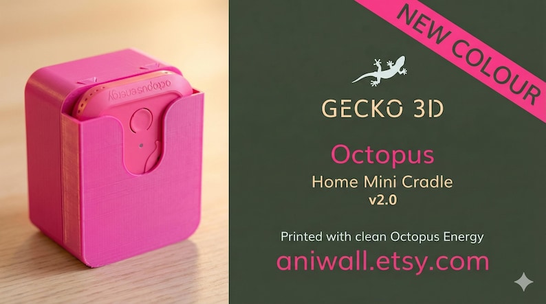 ¡ROSA! Soporte Octopus Home Mini / Soporte de concentrador sin cables impreso en 3D imagen 1