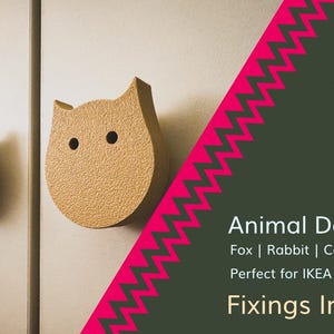 Animal Drawer Knobs – Drawer Handles for Kids’ Cupboards & Wardrobes, Fun and Durable Design to Add a Playful Touch to Any Room