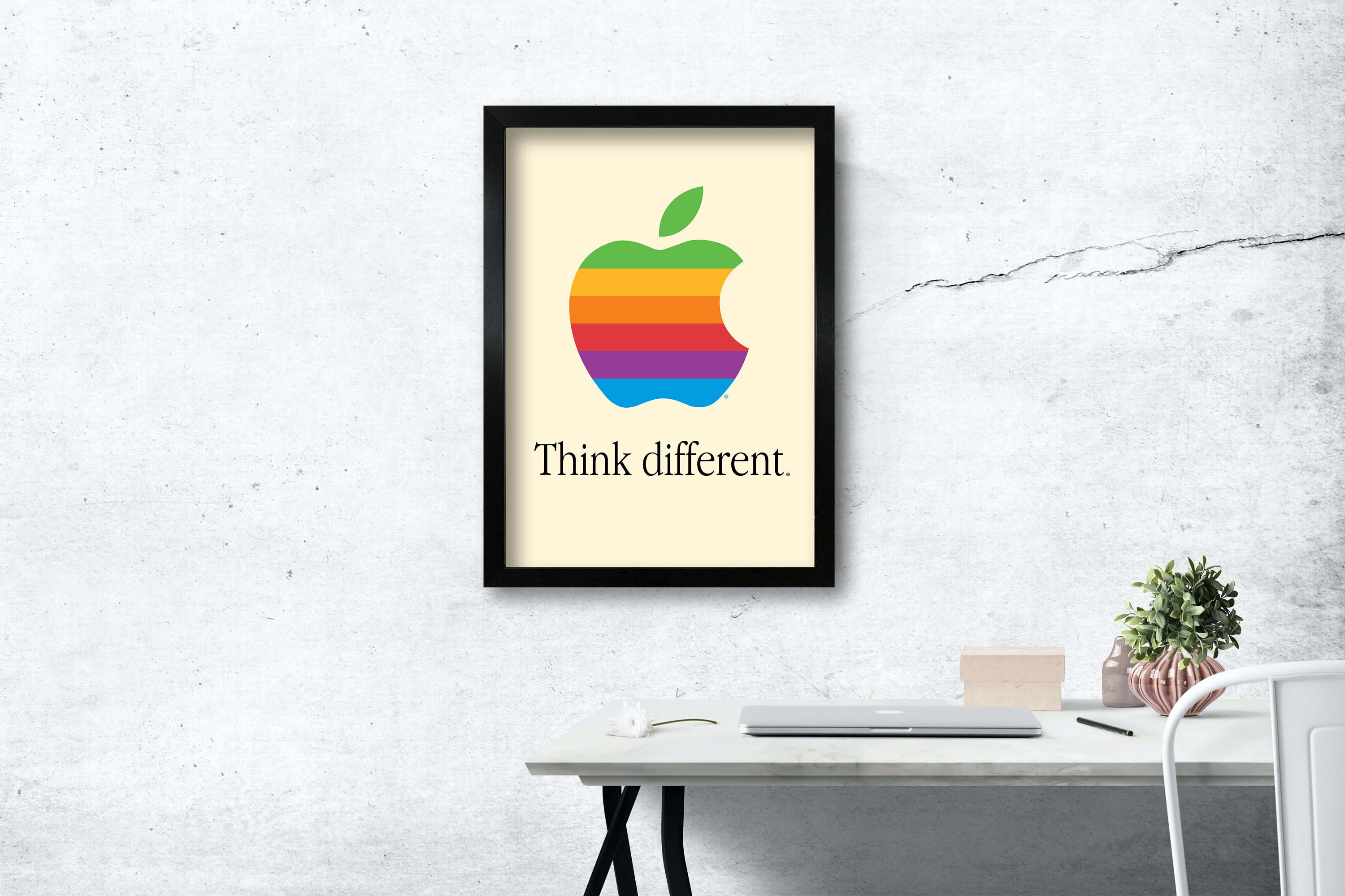 Apple 1980s Retro Poster Replica - Vintage Computer Art - A3