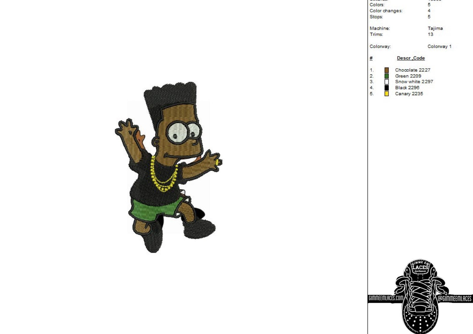 Black Bart Simpson - Etsy