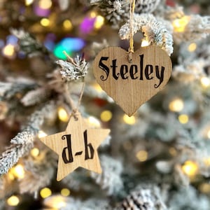 Custom Wood Ornament | Personalized Logo Ornaments | Rustic Gift Tag | Custom Wood Ornament