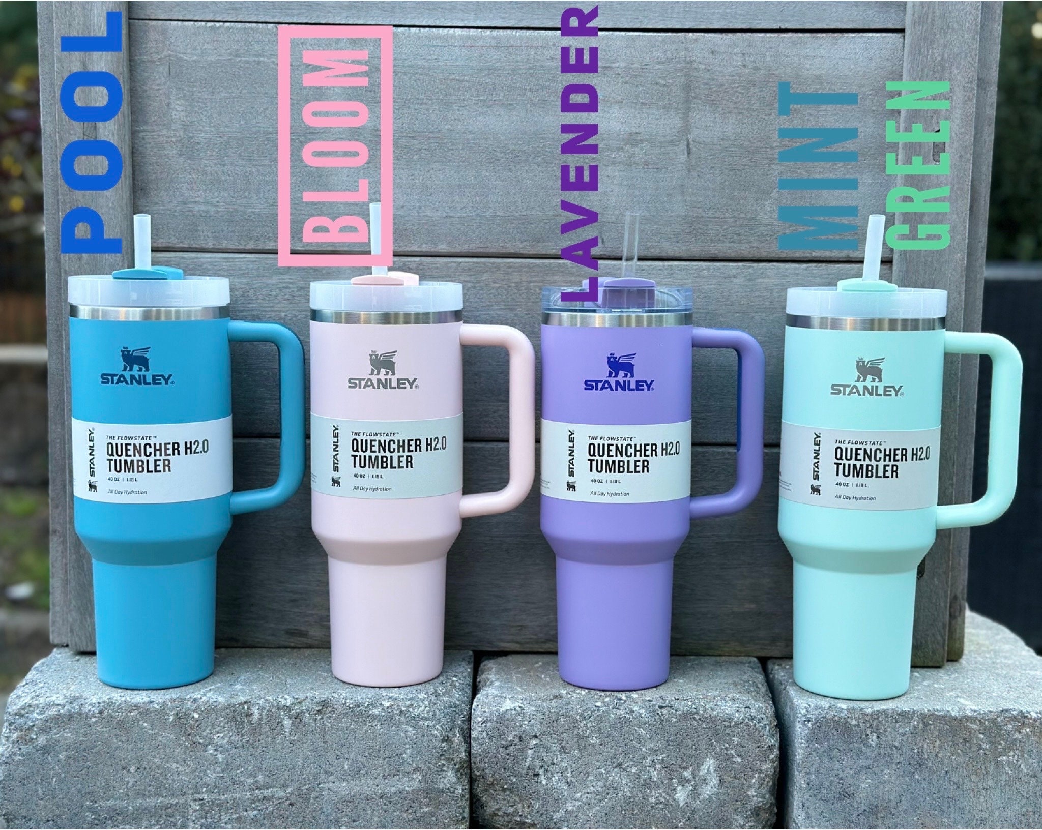 スタンレー クエンチャー 40オンス タンブラー（ハンドル付き） - Etsy