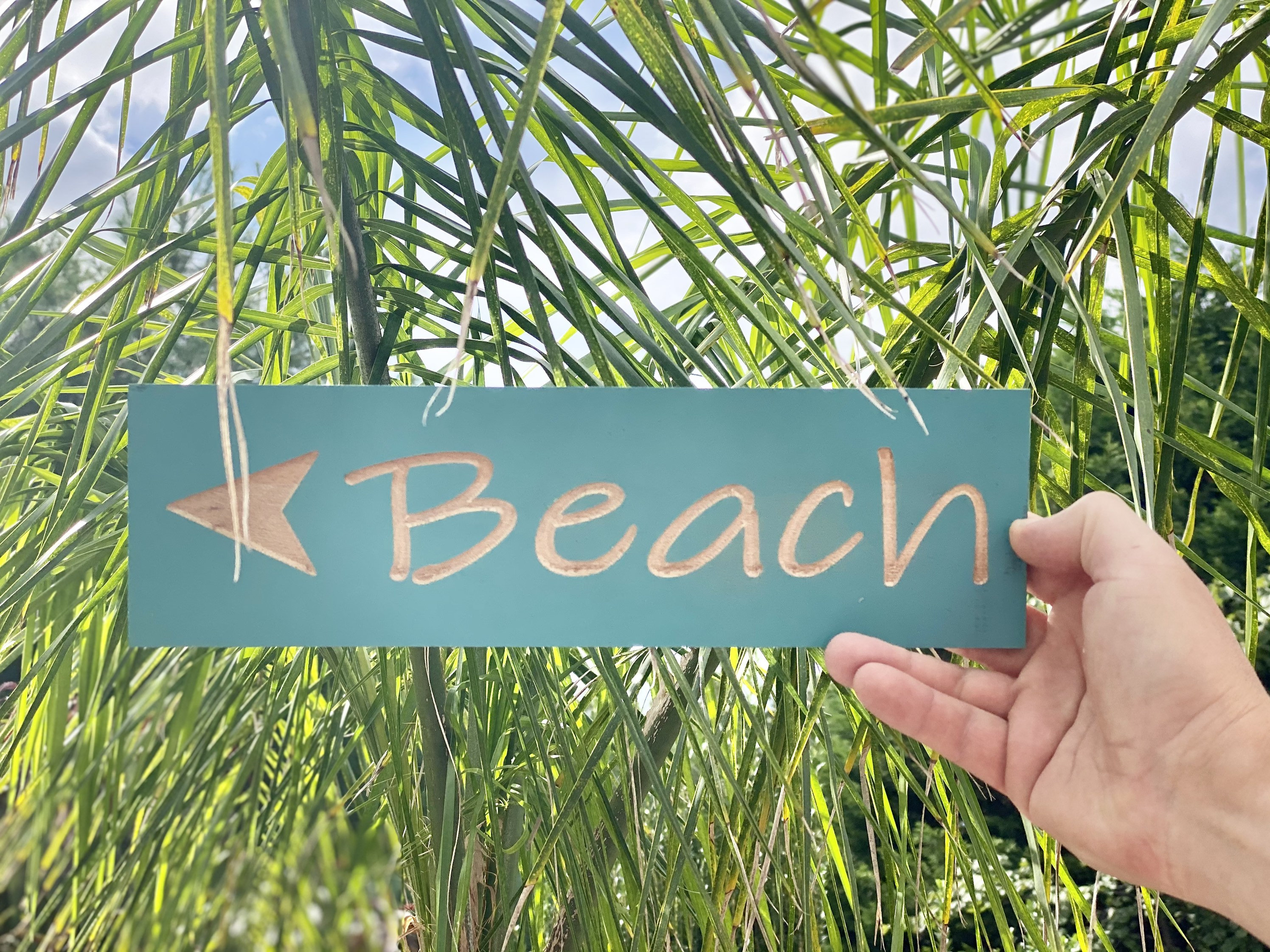 Beach Arrow Wall Sign Which Way To The Beach Directional Arrow