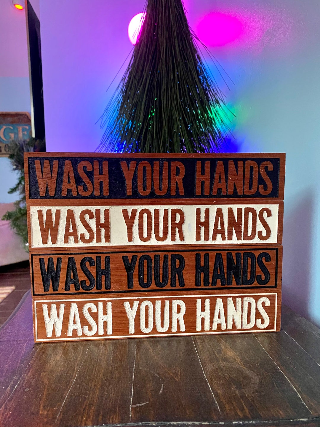 Wash Your Hands Wood Sign | Funny Bathroom Art | Quirky Funny Decor - Etsy