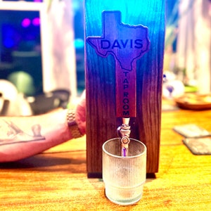 Custom State Tap Handle • Mahogany 50 States • USA Custom Beer Tap Handle Cutout • Personalized Gift United States