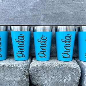 Personalized Beer Pint Glass • Engraved Stanley Adventure Stacking Beer Pint 16 oz | Stanley Beer Mug Customized • Gift for Dad Gift for Him
