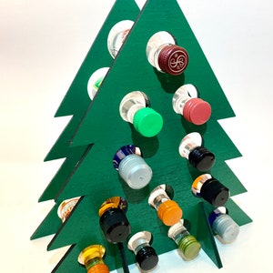 Adult Advent Calendar Liquor Tree | 12-Bottle Rack | Mini Liquor 50ml Bottle Tree | Unique White Elephant Gift Under 25