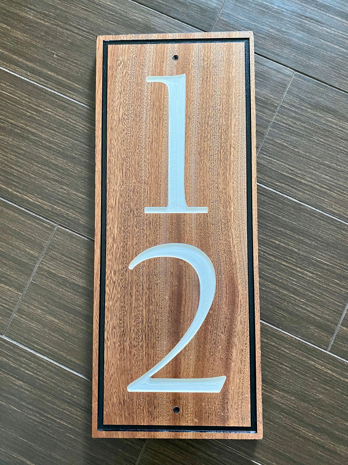 Mahogany Custom Outdoor Address Sign Vertical Cottage Sign Etsy