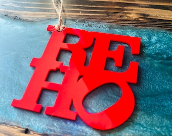 Rehoboth-strandornament: Philly LOVE-stijl acryl Hometown Pride