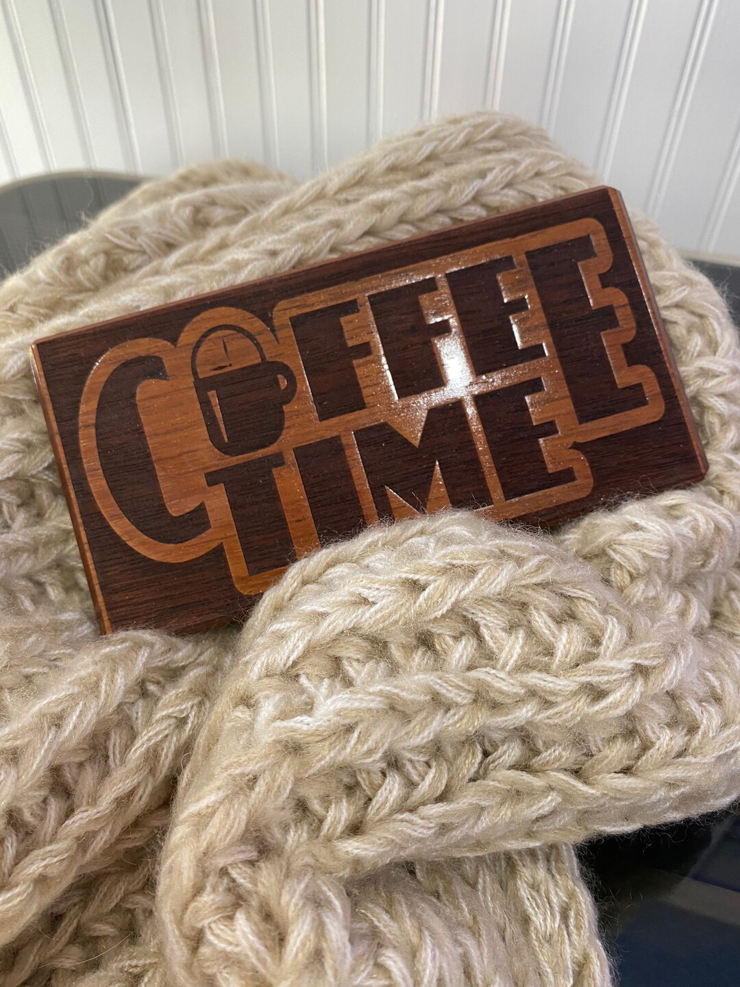 Coffee Time Breakroom Sign: Engraved Brazilian Cherry Wood - Etsy