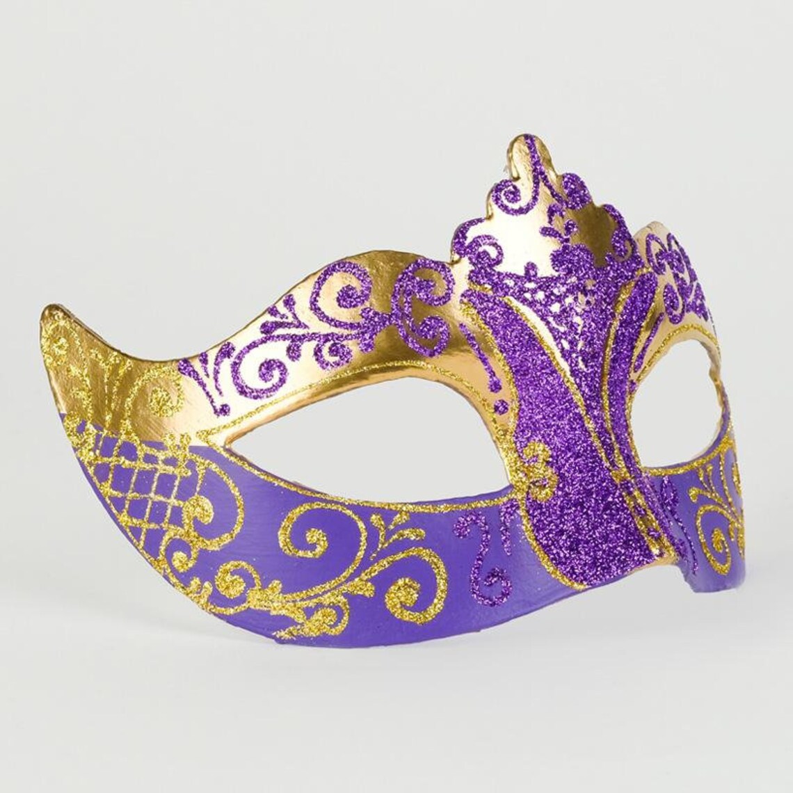 Eye Mask Stella Gold Purple Etsy