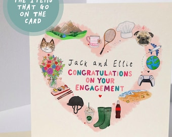 Personalised Engagement Card Choose Their Favourite Things