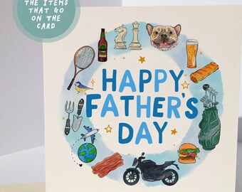 Personalised Father's Day Card Choose Their Favourite Things