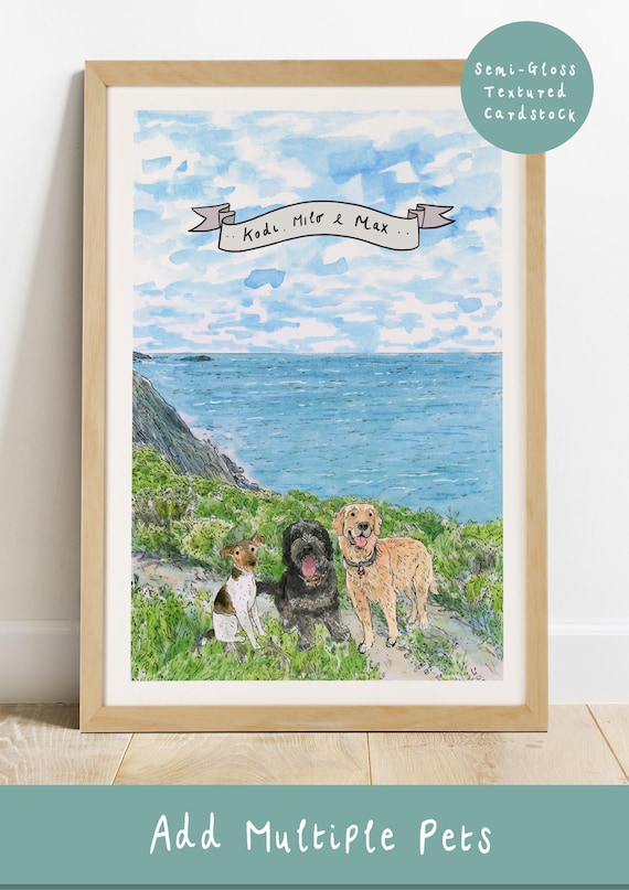 Custom Pet Portrait Glossy Print