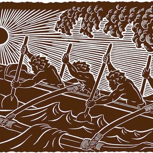L90 Hawaiian Canoe Paddlers