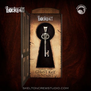 Locke & Key Sterling Silver Ghost Key Pendant