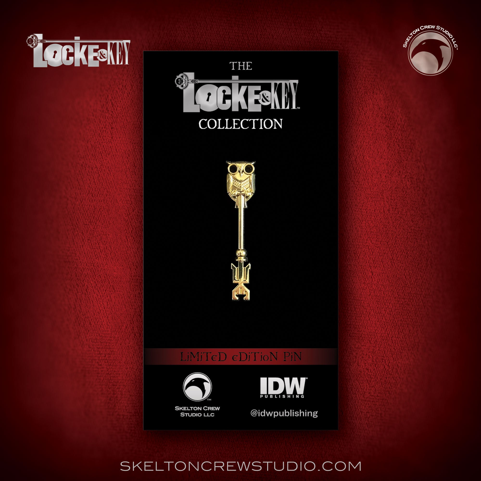 Locke & Key Owl Key Pin