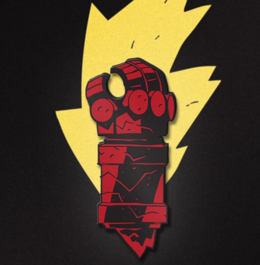 Hellboy Right Hand of Doom Enamel Pin Etsy