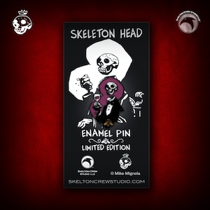 Hellboy/B.P.R.D. Limited Edition Skeleton Head enamel pin