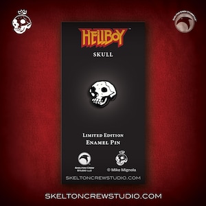 Hellboy Skull Enamel Pin