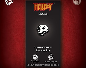 Hellboy Skull Enamel Pin