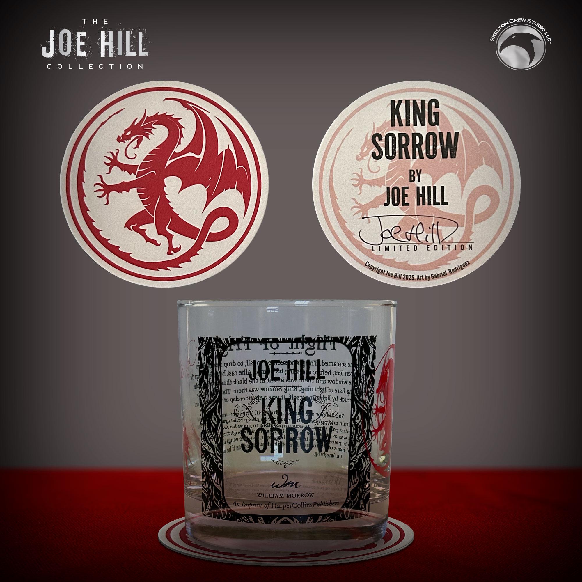 Joe Hill SIGNED Limited Signed Edition King Sorrow Whiskey Glass