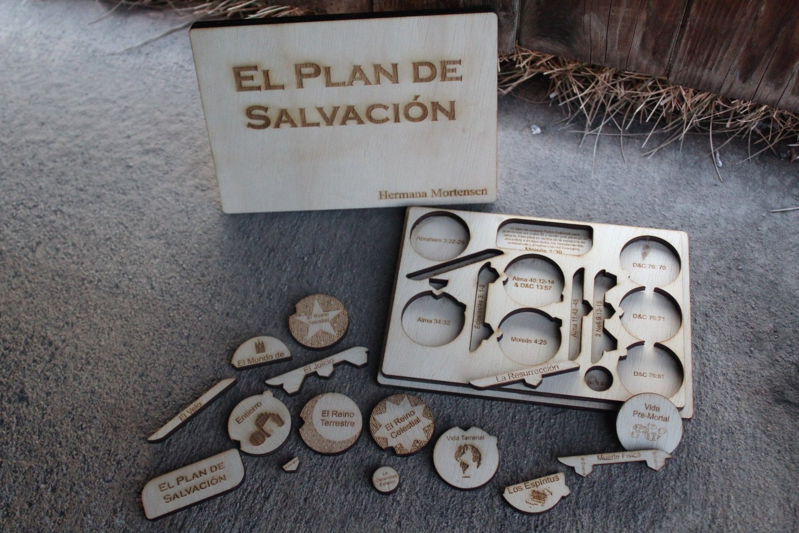 Plan of Salvation Wood Puzzle Missionary, Family Home Evening, Sunday