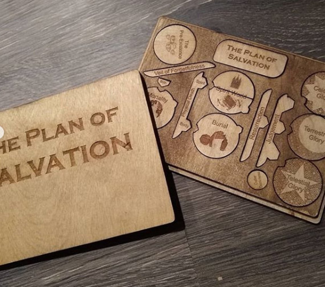 Plan of Salvation Wood Puzzle Missionary Family Home | Etsy