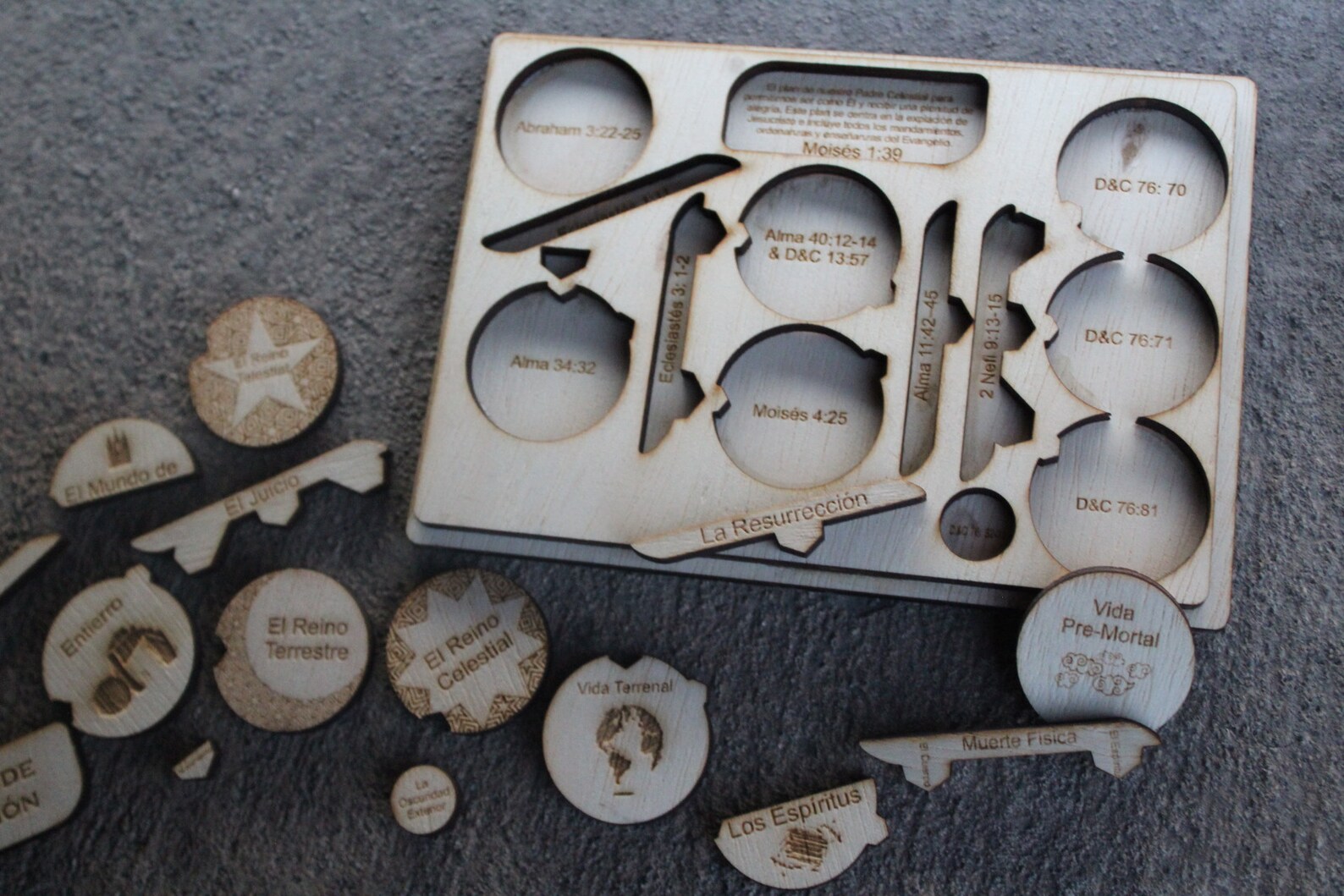 Plan of Salvation Wood Puzzle Missionary, Family Home Evening, Sunday