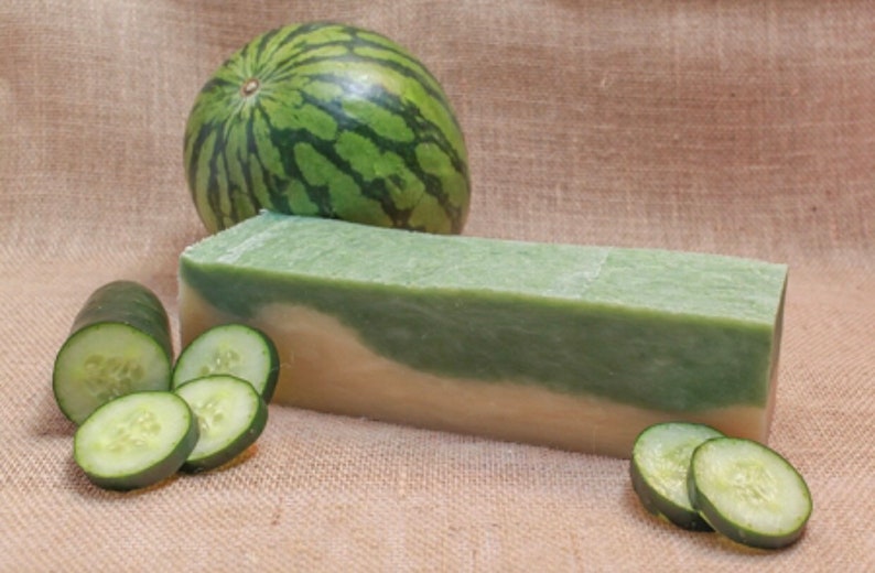 Cucumber Melon Soap Bar Handmade Artisan Moisturizing Etsy