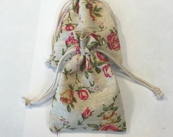 Homemade ~ Two (2) ~ Rose ~ Drawer Sachets ~ Rose Petals ~ Rose Essemtial Oil ~ Handmade