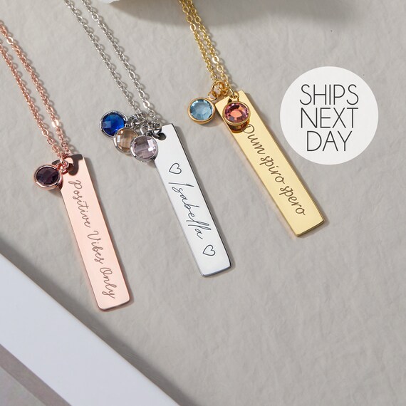 Birthstone Necklace for Mom Necklace 