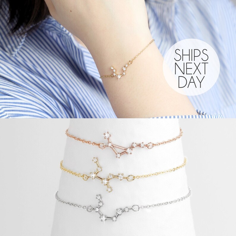 Zodiac Bracelet for Women Cancer Zodiac Gift Friendship Etsy