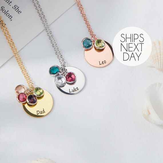 Charm Birthstone Necklace Nana Necklace 