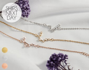 Sternzeichen Konstellation Armband für Sie, Sternbild Konstellation Armband für Frauen, personalisierte Widder Geschenk, Sternzeichen Halskette