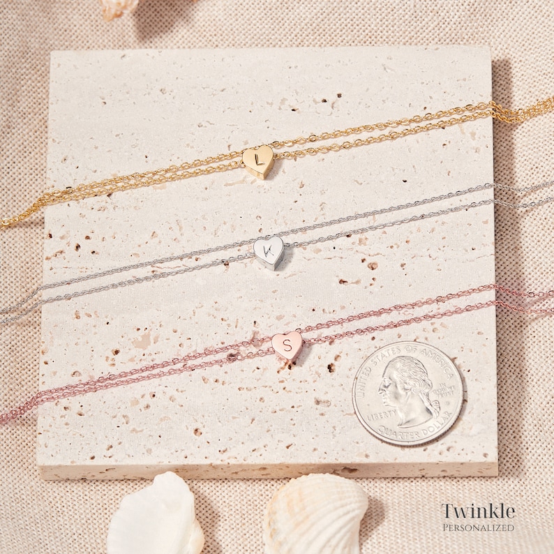 Custom Initial Anklets for Women Name Ankle Bracelet Personalized Gift for Her Minimalist Dainty Heart Valentines Gift Unique Jewelry