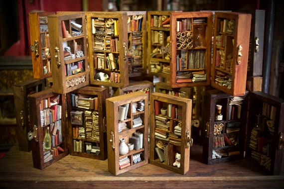 miniature library furniture