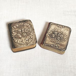 Antique Miniature Silver Cover Hymns 1908 and Prayer Books 1905