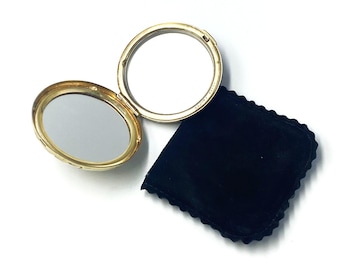 Vintage Estée Lauder Signature Golden Alligator Compact