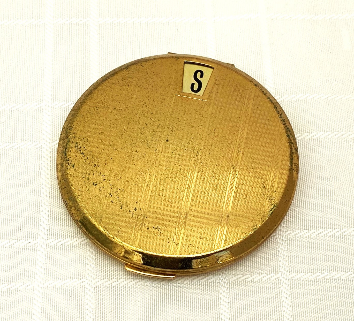 Vintage Stratton Interchangeable Initial Compact - Etsy