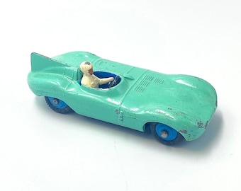 Vintage Dinky 238 Jaguar D Type Racing Car Turquoise