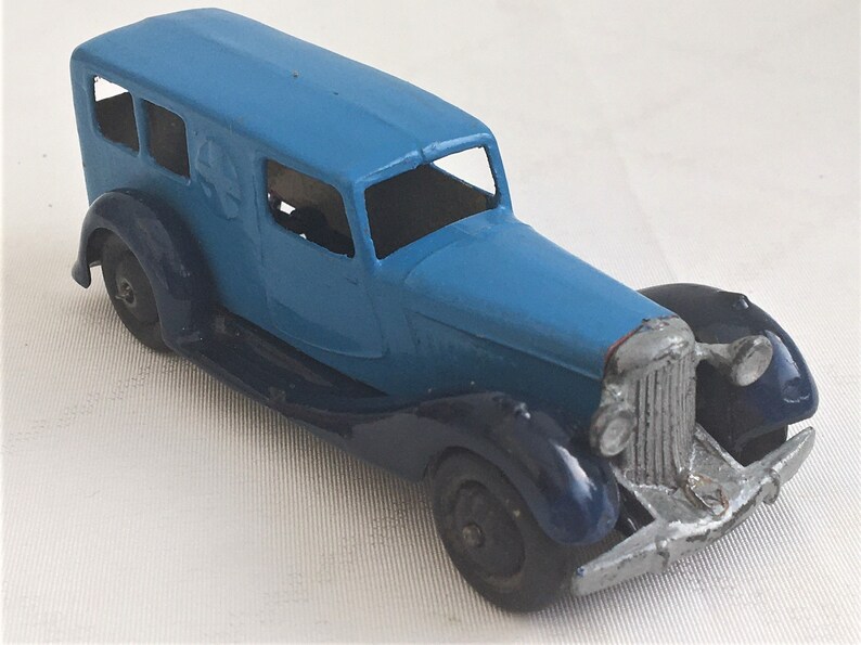 Dinky Toys Ambulance 24a 1940's Rare Two Tone Blue Etsy